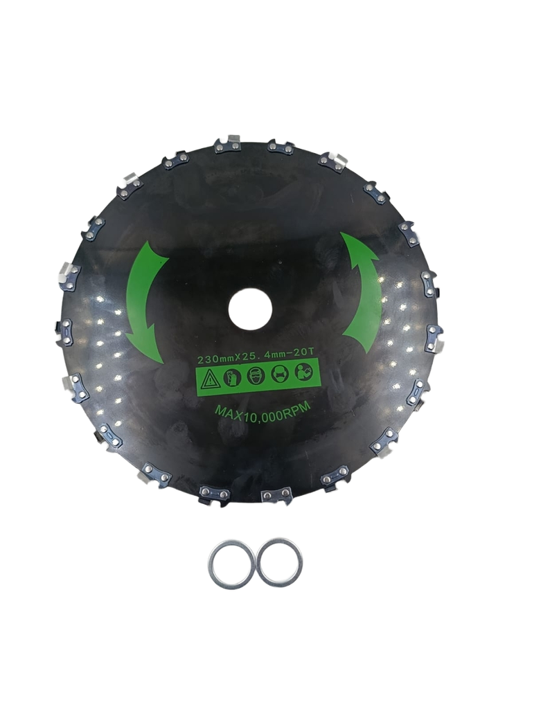 Cuchilla circular con dientes de cadena de motosierra con acero al carbono