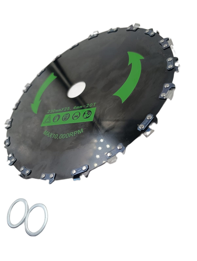 Cuchilla circular con dientes de cadena de motosierra con acero al carbono