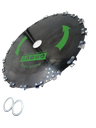 Cuchilla circular con dientes de cadena de motosierra con acero al carbono