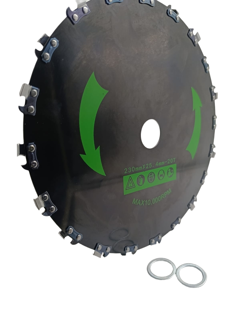 Cuchilla circular con dientes de cadena de motosierra con acero al carbono