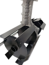 Cabezal lampeador de 10 cm adaptable para motoguadaña cabezal de 28 mm x 9T