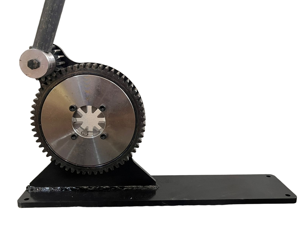 Maquina prensa manual para mangueras de motofumigadora