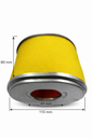Filtro de aire de motor estacionario gasolinero compatible con GX390 /13HP