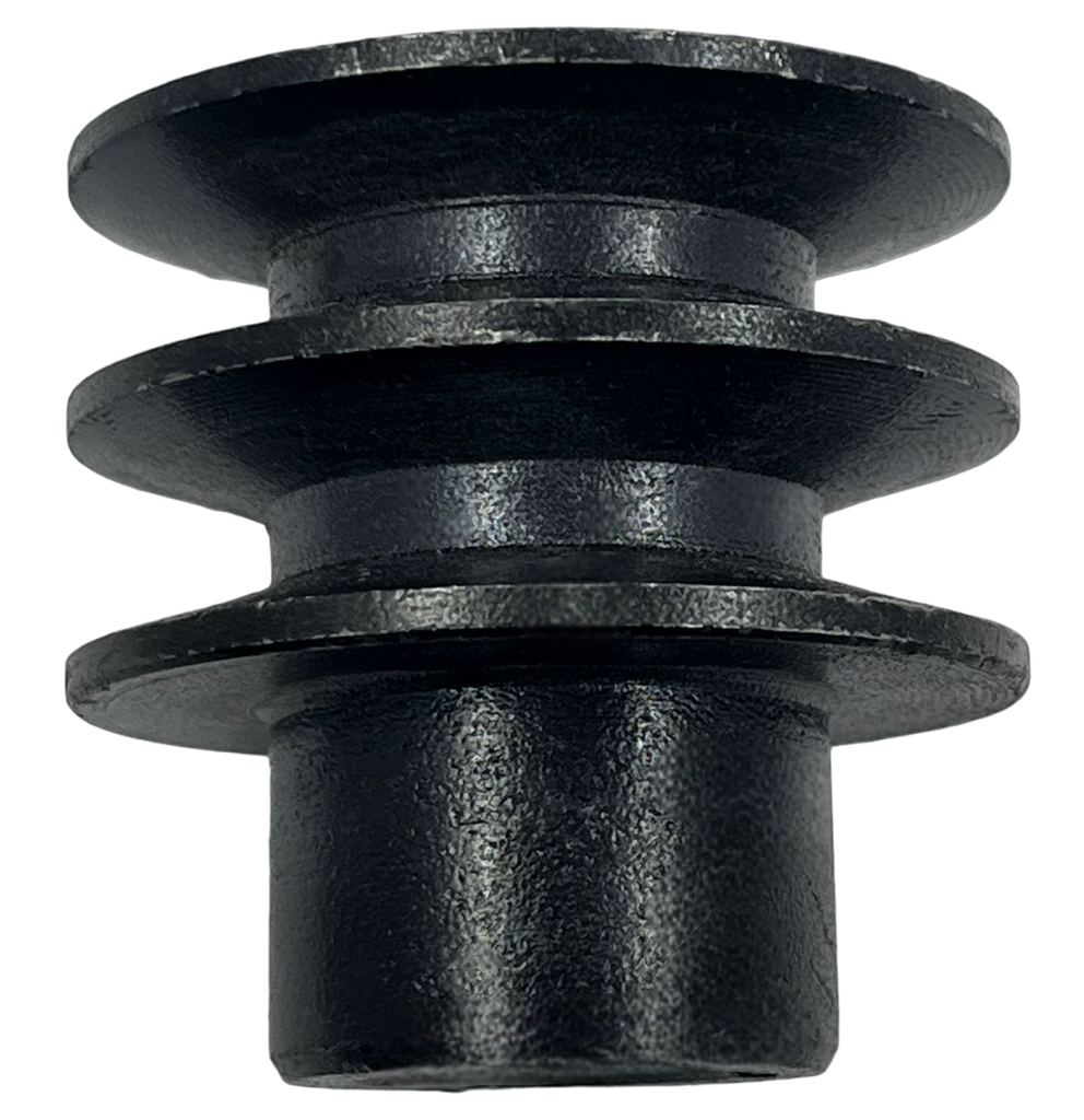 Polea de aluminio 2 1/2 x 2A , eje 19mm compatible con motores GX160/270/390