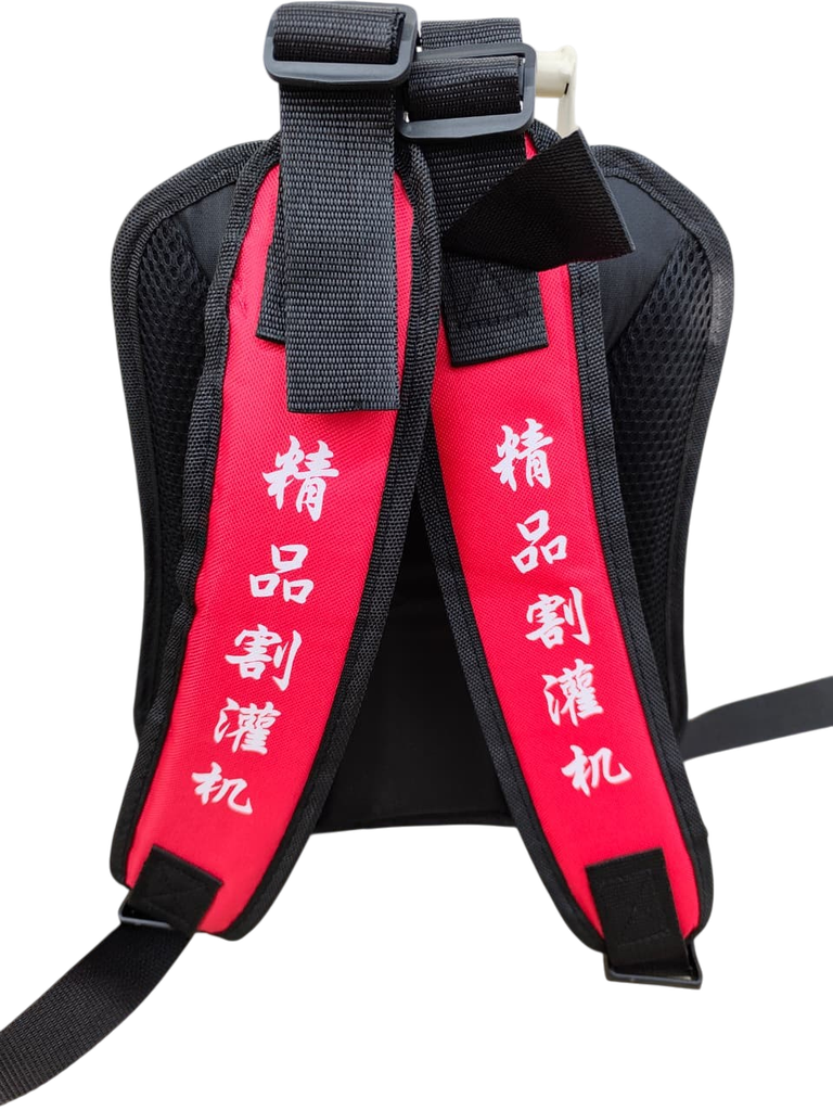 Estructura y mochila de motoguadaña mochilera color blanco