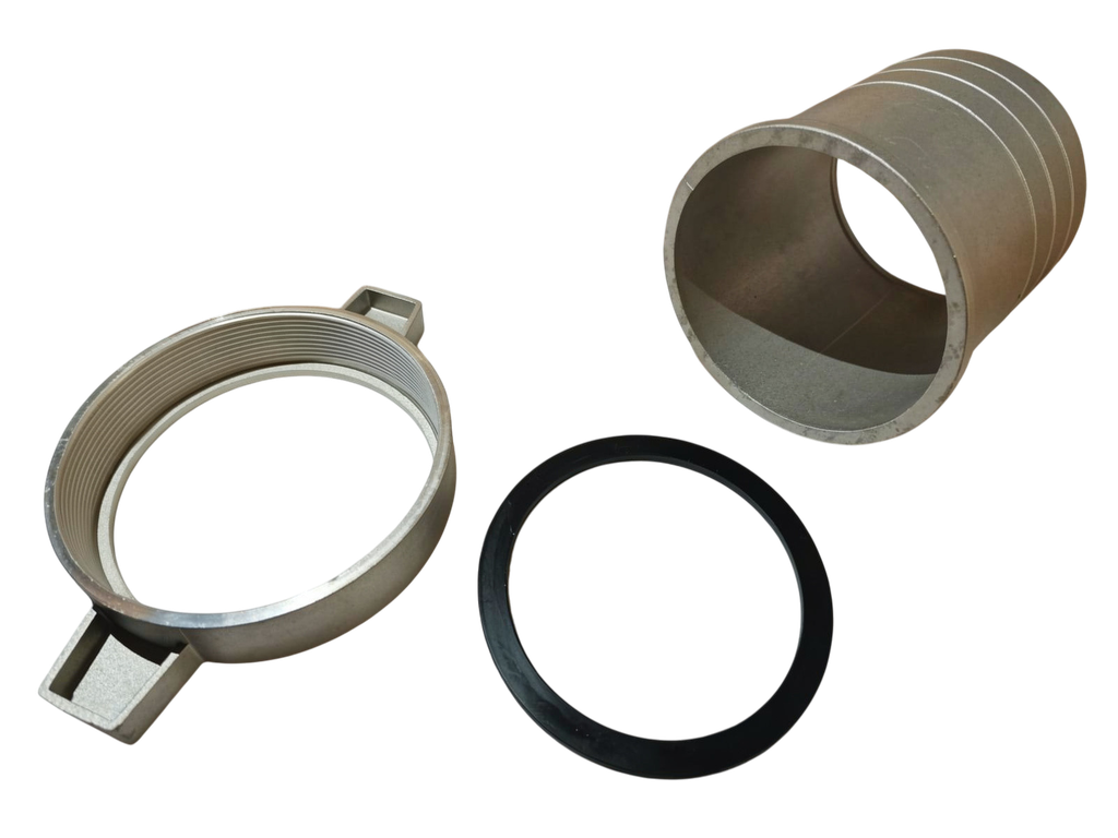 Set de conector de manguera de motobomba de 4”