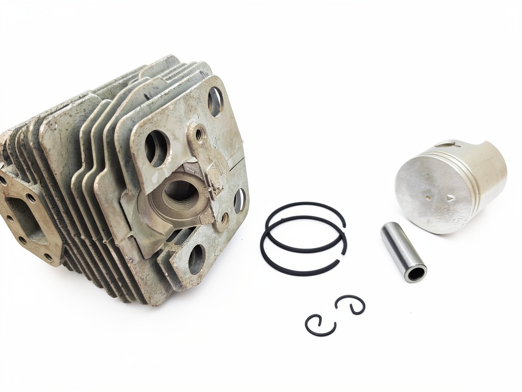 Kit de cilindro blanco de motoguadaña compatible con Husqvarna 143 de 40mm