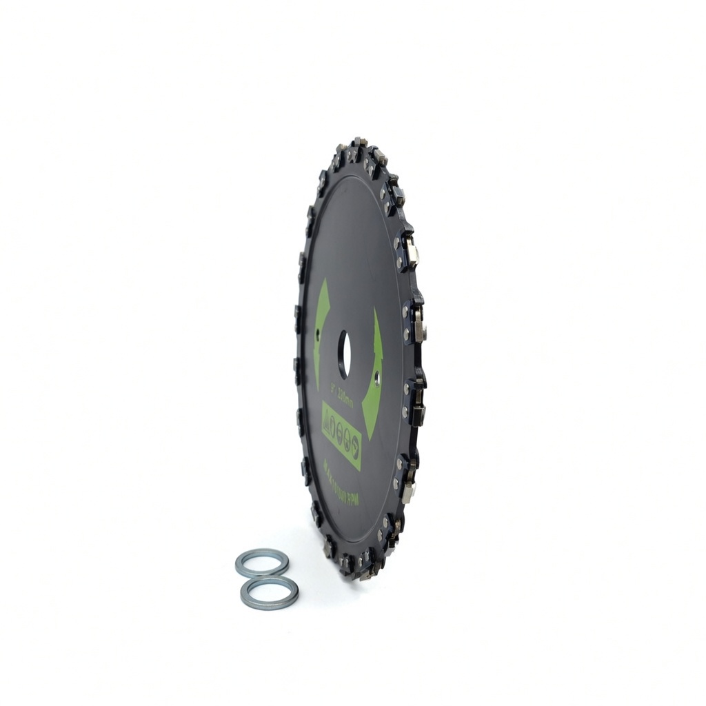 Cuchilla circular con dientes de cadena de motosierra con acero al carbono