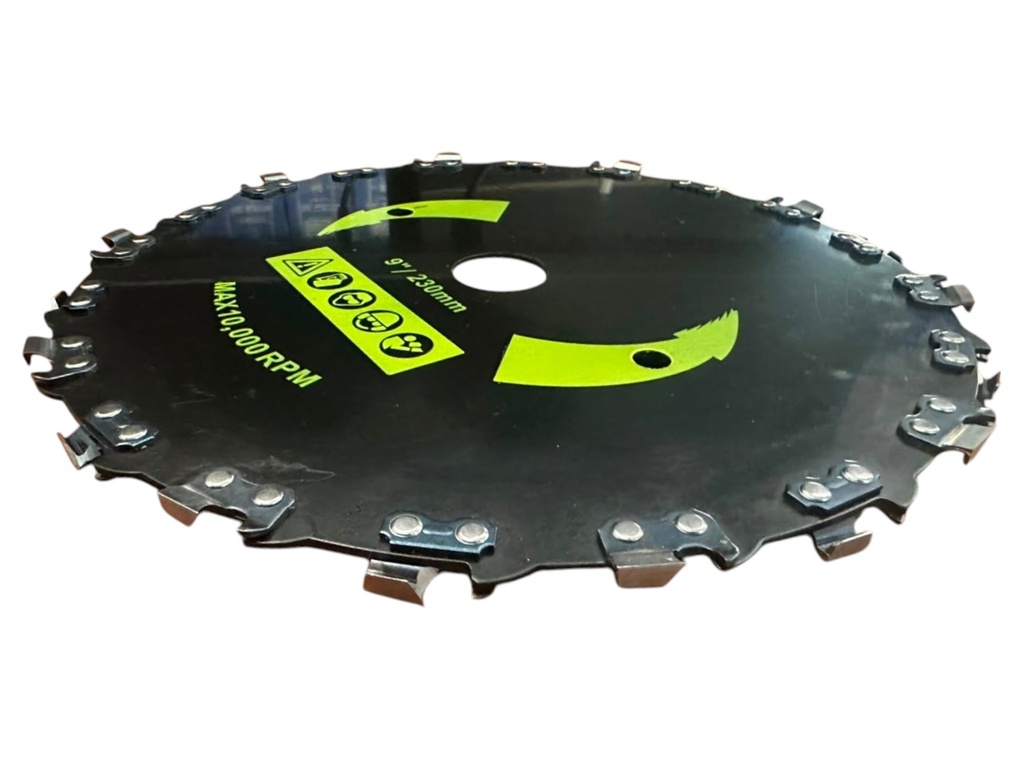 Cuchilla circular con dientes de cadena de motosierra con acero al carbono