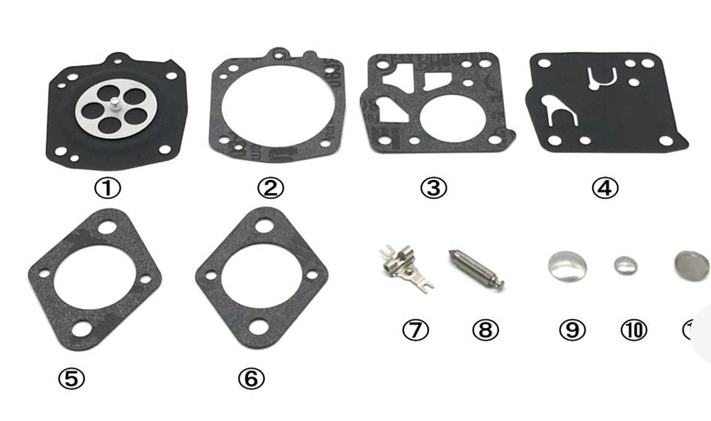 Kit de diafragma de carburador compatible con Stihl MS660 y Husqvarna 395 288 modelo Tillotson