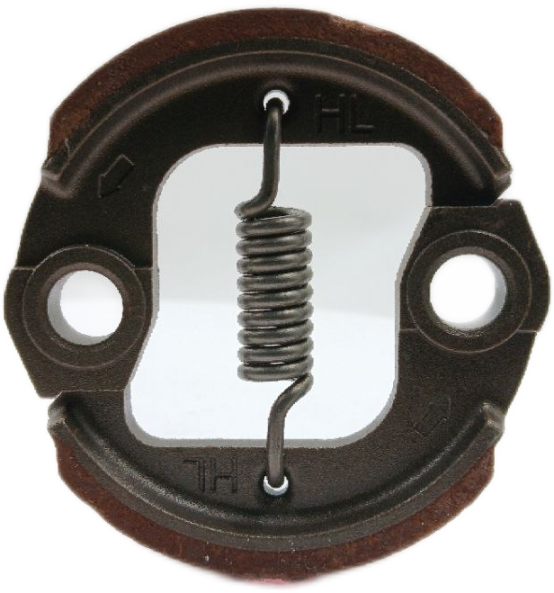 Zapata de motoguadaña con resorte largo y con refuerzo para mayor durabilidad