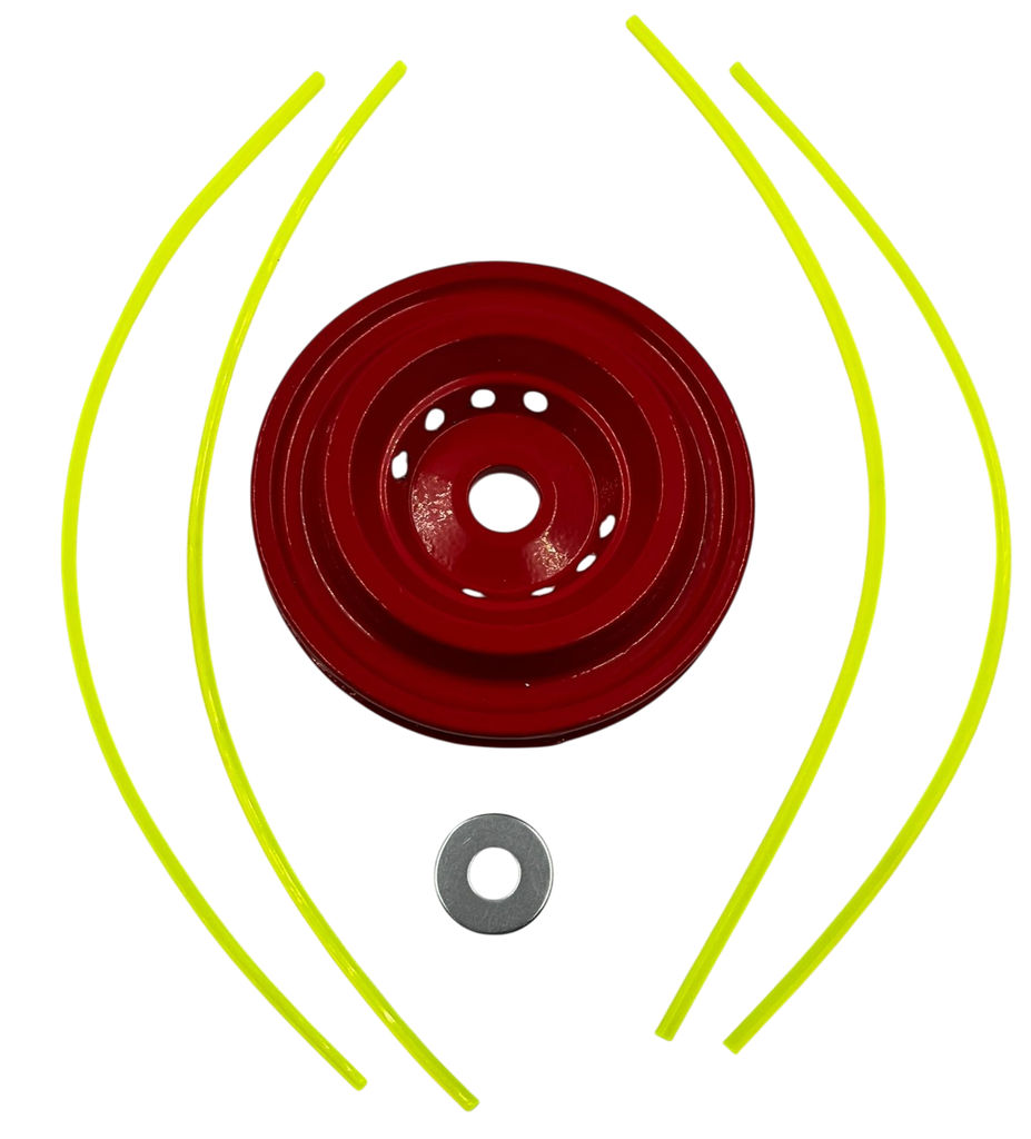 Autocut disco de color rojo de 4 líneas de 2.4 mm a 3.0mm