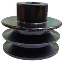 Polea de aluminio 3 x 2A , eje 19mm compatible con motores GX160/270/390