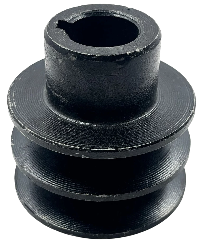 Polea de aluminio 2 1/2 x 2A , eje 19mm compatible con motores GX160