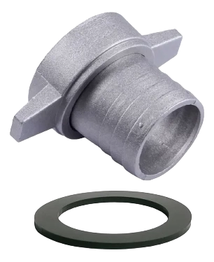 Set de conector de manguera de motobomba de 4”