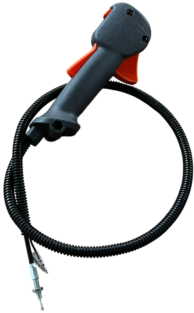 Manillar de aceleración de motoguadaña recta compatible con Husqvarna 143RII