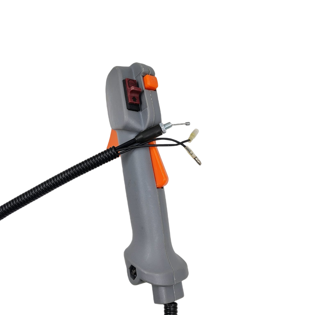 Manillar de aceleración de motoguadaña recta compatible con Husqvarna 143RII