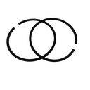 Set de anillos de piston de 54mm x 1.2mm de motosierra compatible con Stihl MS660 