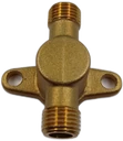 Conector de entrada doble pieza de bronce de entrada de bomba de motofumigadora
