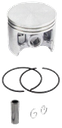 Set de pistón de motosierra compatible con Husqvarna 395