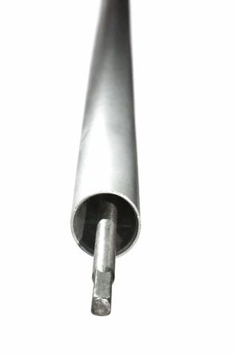 [A1.6.j2] Tubo con eje recto de 4T 6.2mm de 28mm de diámetro, 2mm de espesor y 1580mm compatible con Stihl FS280