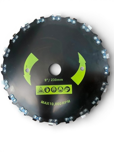 [A1.7.j4] Cuchilla circular con dientes de cadena de motosierra con acero al carbono
