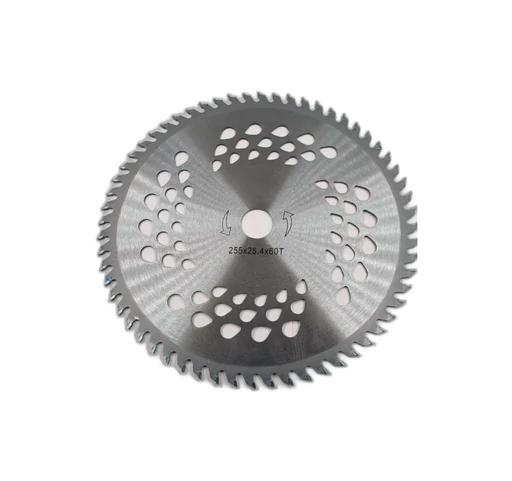 [A1.7.j5] Cuchilla circular de 255mm x 25.4mm x 60T y 2mm de espesor para motoguadaña compatible con 52CC y 43CC