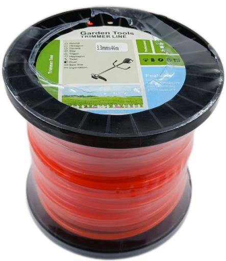 [A1.7.l1] Rollo 46m de línea de Nylon de corte de sección circular 3.3mm