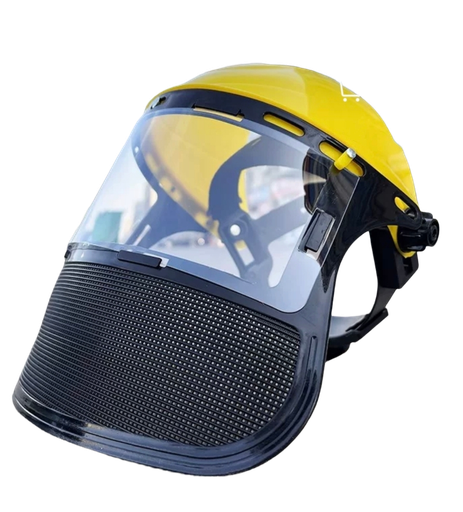 [A1.8.j6] Casco de proteccion para motoguadaña con visor