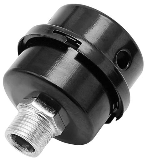 [C1.2.h4] Filtro de aire pequeño de metal para compresora  de ¼ rosca 12mm