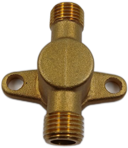 [A3.7.m3] Conector de entrada doble pieza de bronce de entrada de bomba de motofumigadora